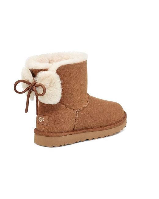 Ugg Brown (Wmns) Classic Double Bow Mini