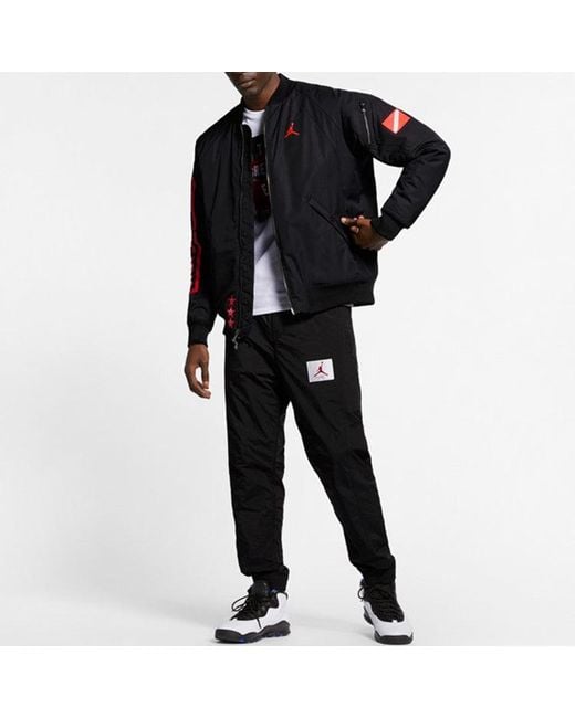 Nike Blue Stand Collar Long Sleeve Bomber Jacket for men
