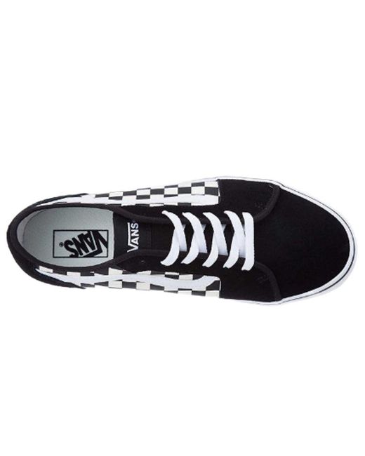 Vans Black Filmore Decon Checkboard for men