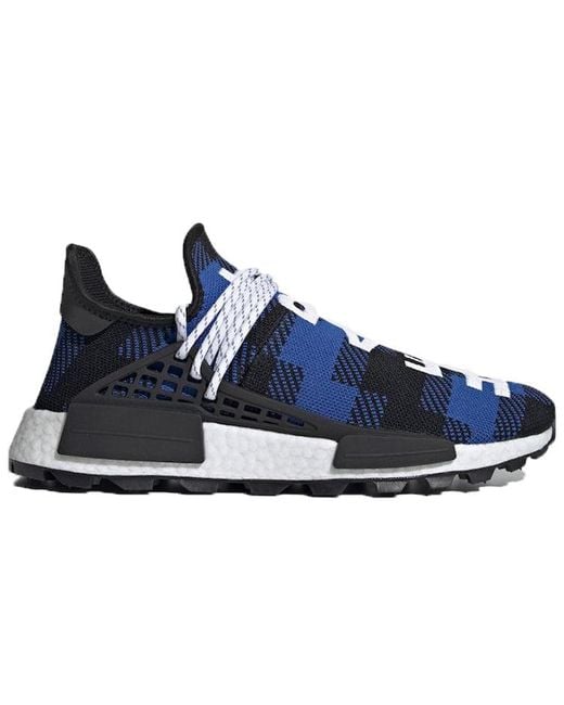 Adidas Blue X Pharrell X Billionaire Boys Club Nmd Hu Trail Plaid' for men