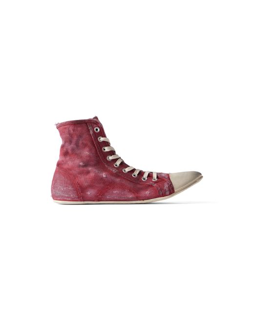 Balenciaga Red Paris Ultra Flat High Top for men