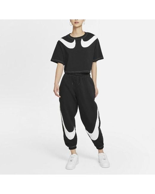 Nike Black (Wmns) Large Logo Bundle Feet Sports Pants/Trousers/Joggers