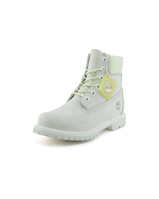 Timberland Gray (Wmns) Premium 6 Inch Waterproof Wide Fit Boot 'Bright Waterbuck'