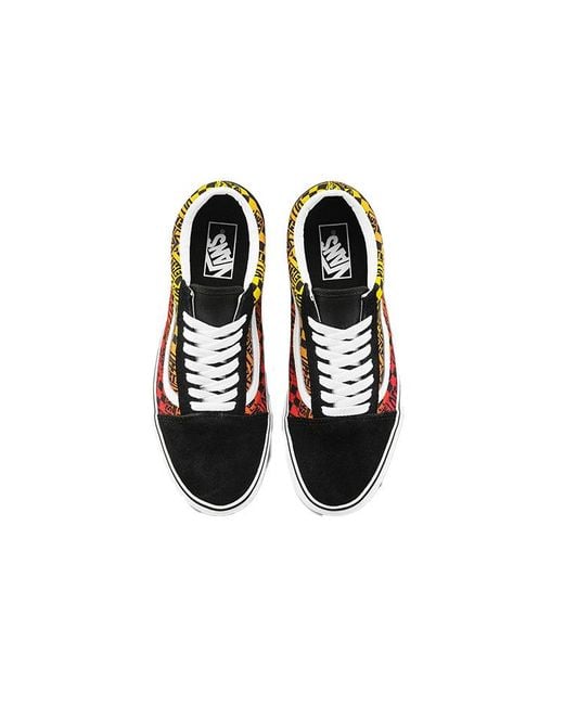 Vans Red Old Skool 'Logo Flame' for men
