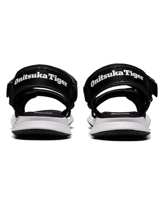 Onitsuka Tiger Black Ohbori Strap Sandals for men