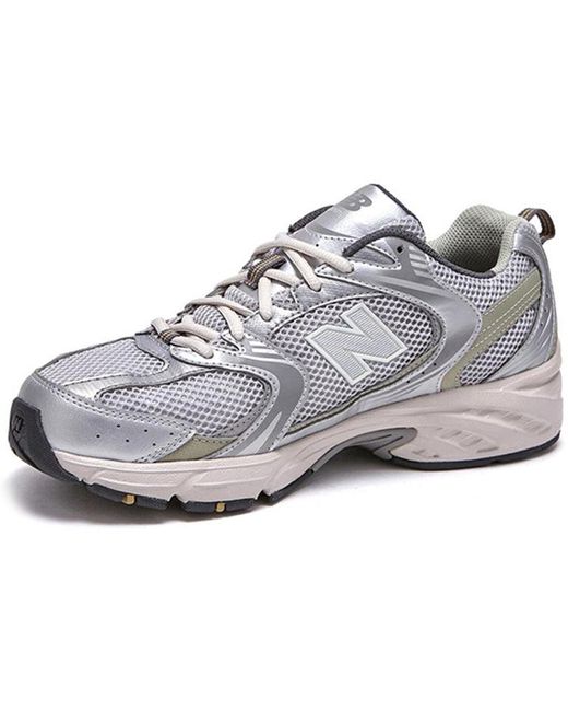 New Balance White 530 Khaki' for men