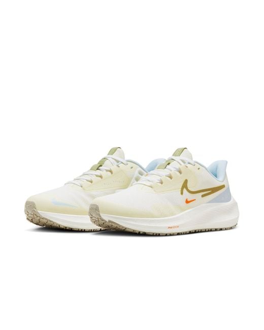 Nike White (Wmns) Air Zoom Pegasus Shield Road Running Shoes 'Pale Ivory'