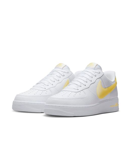 Nike White Air Force 1 Low Jumbo Vivid Sulfur' for men