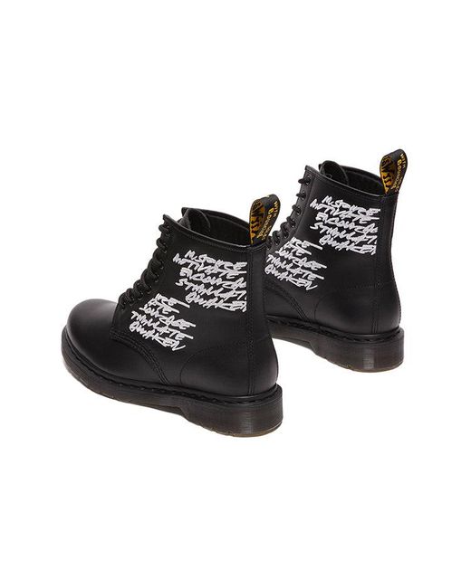 Dr. Martens Black Futura Laboratories X 1460 'Embroidered' for men