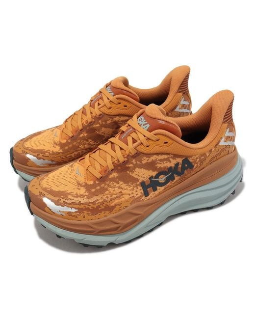Hoka One One Brown Stinson 7 'Amber Haze' for men