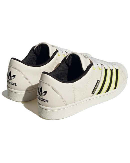 Adidas White Sst Supermodified 'Utah Jazz' for men