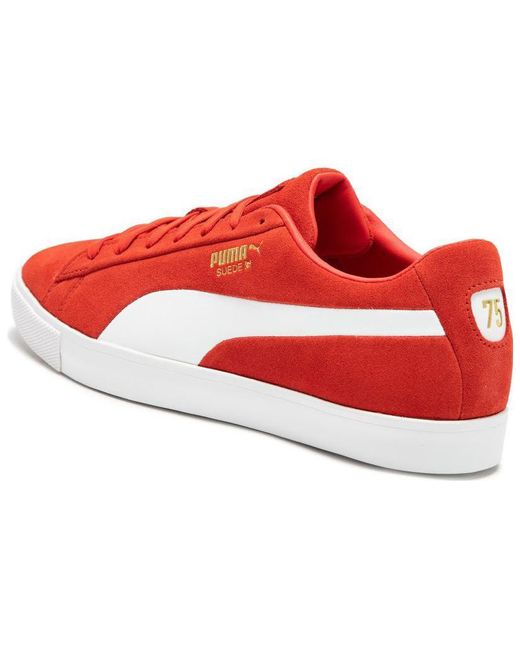 PUMA Red Fusion Suede For All Time Le Golf Shoes for men