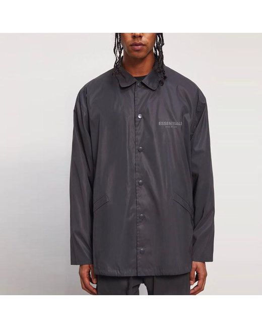 Fear Of God Gray Fear Of God Eentia 21 Coach Jacket Back for men