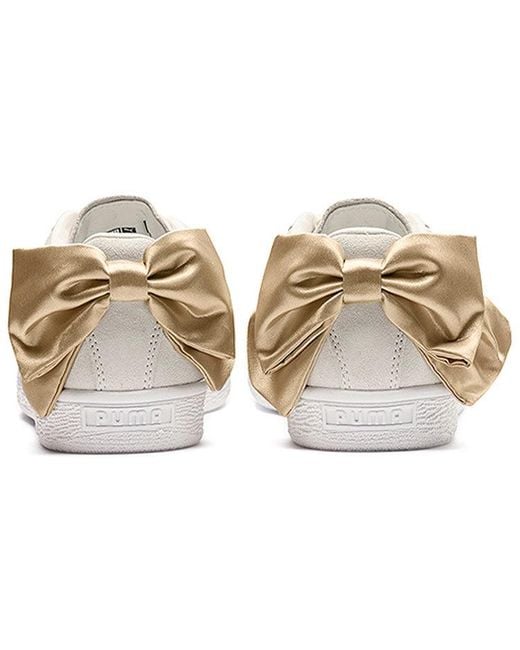 PUMA White (Wmns) Suede Bow Varsity