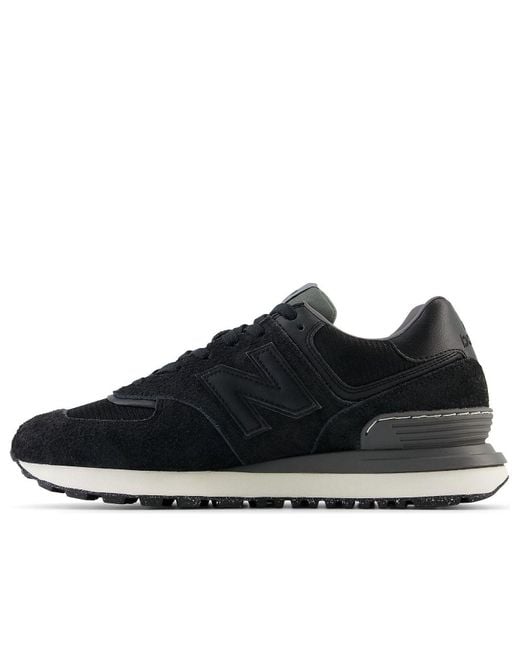 New Balance Black 574 Legacy Suede for men