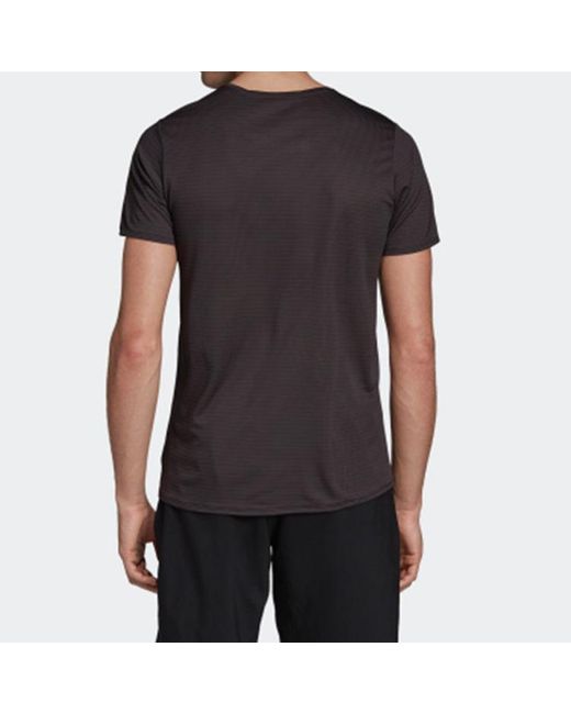 Adidas Black 25/7 Tee Chill Running Sports Short Sleeve for men