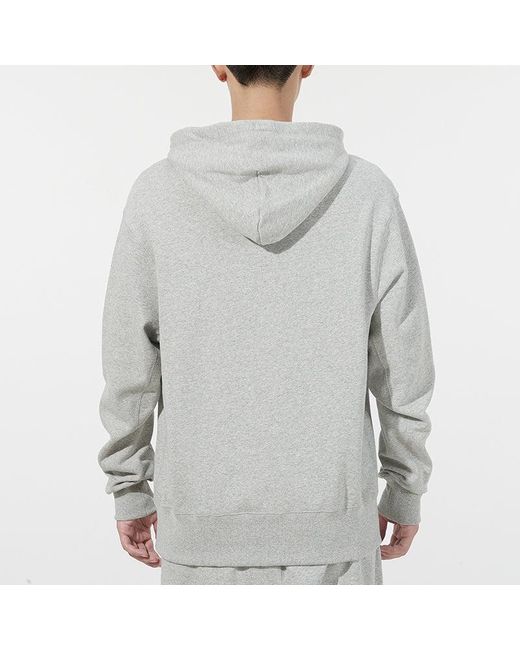 Nike Gray Sportswear French Terry Embroidered Logo Solid Color Light for men