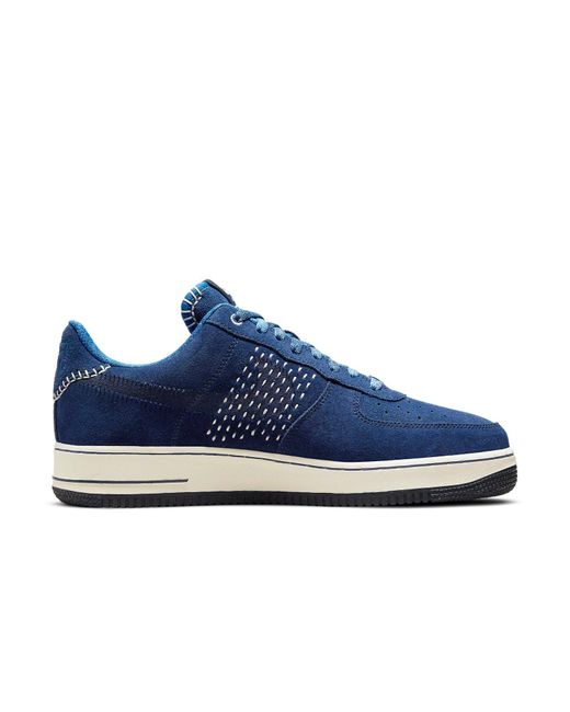 Nike Blue Air Force 1 '07 Prm The One Line Low-Top Sneakers for men