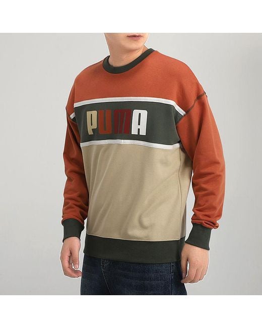 PUMA Multicolor Casual Round Neck Colorblock Sports Colorblock for men
