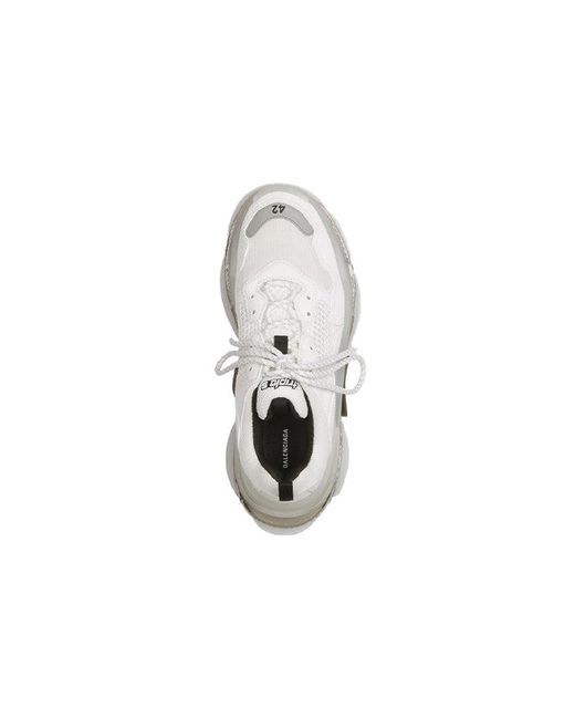 Balenciaga White Triple S Sneaker 'Clear Sole for men