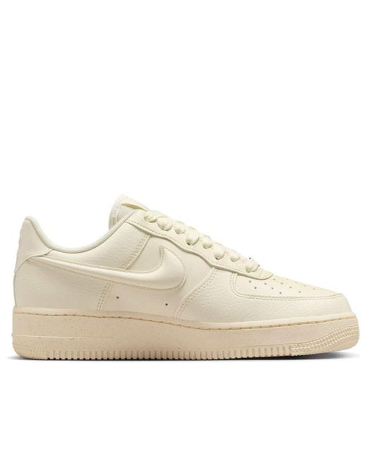 Nike White (Wmns) Air Force 1 Low '07 Next Nature 'Coconut Milk Bulbous Swoosh'