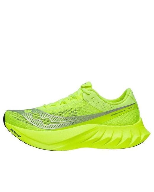 Saucony Yellow Endorphin Pro 4 Shoes for men