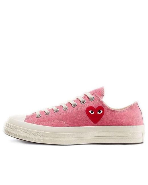 Converse Pink X Comme Des Garcons Play Chuck 70 Low 'Bright' for men