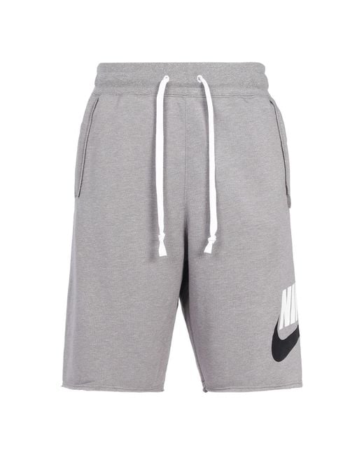 Nike Gray As Sportswear Spe Ft Alumni Short Logo for men