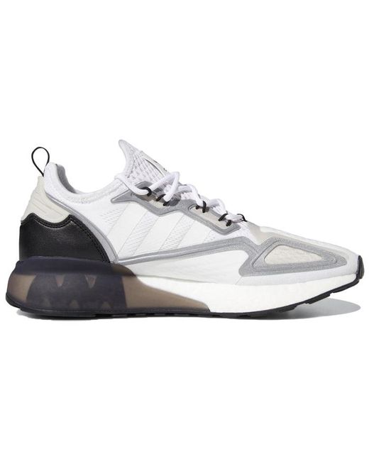 Adidas White Zx 2K Boost 'Cloud' for men