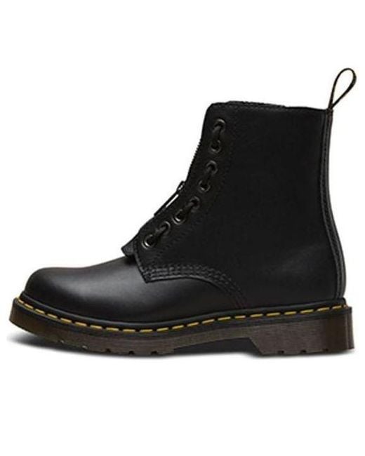 Dr. Martens Black (Wmns) 1460 Pascal Front Retro High Top Martin Boots