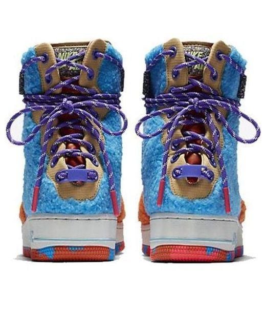 Nike Blue (Wmns) Air Force 1 Rebel Xx 'Colored Sherpa'