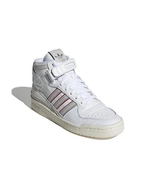 Adidas White Originals Forum Mid Shoes 'Cloud One' for men