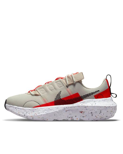 Nike Red (Wmns) Crater Impact 'Light Bone Bright Crimson'