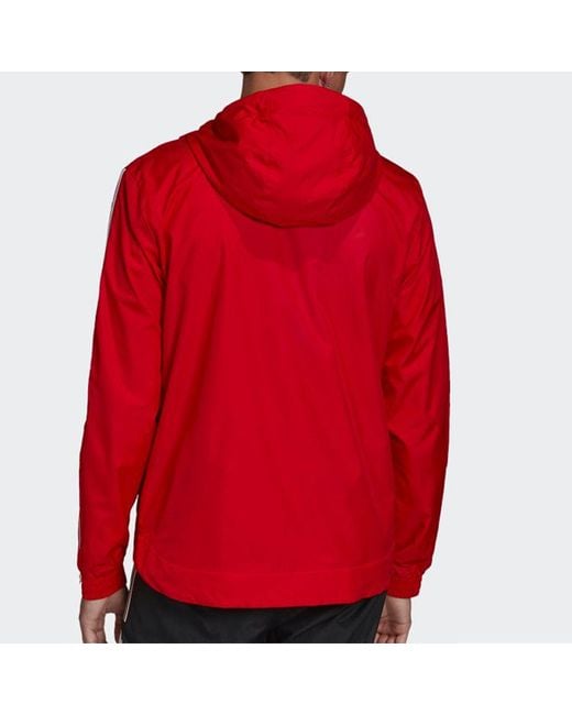 Adidas Red Originals Lock Up Wb Cardigan Casual Sports Hooded Jacket Fluorescence for men