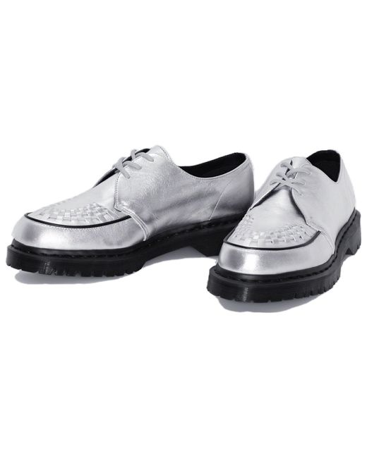 Dr. Martens Gray Ramsey Supreme Nappa Leather Creepers