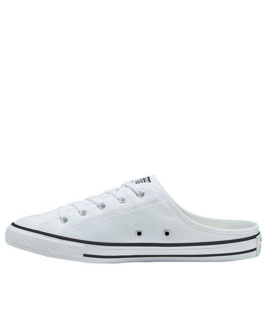 Converse Chuck Taylor All Star Dainty Mule Slip in White | Lyst