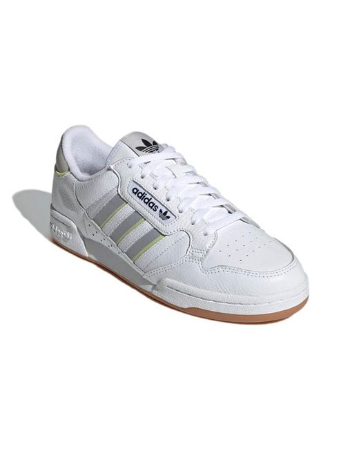 Adidas White Continental 80 Stripes for men