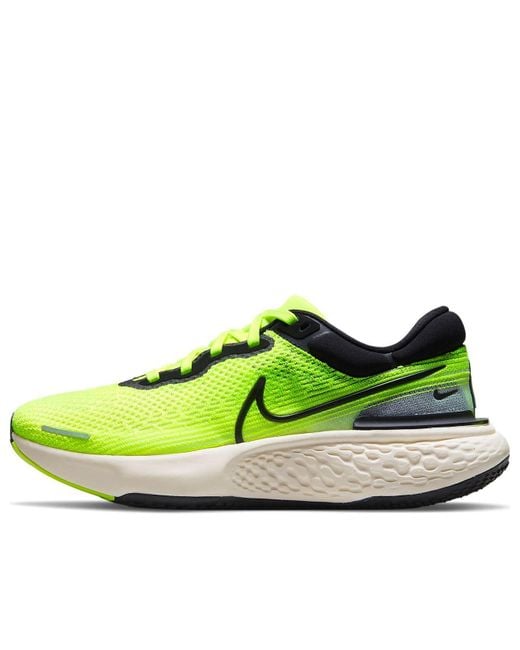 Nike Green Zoomx Invincible Run Flyknit Running Shoes for men