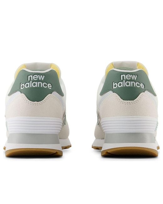New Balance White (Wmns) 574 Core 'Sea Salt New Spruce'