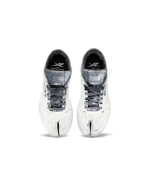 maison margiela x classic leather tabi whiteout