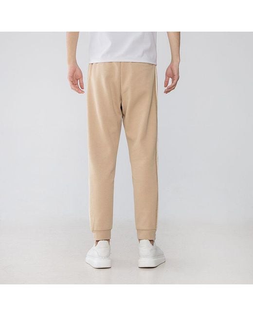 Adidas Natural Smly Tp 1 Stripe Athleisure Casual Sports Long Pants/Trousers for men