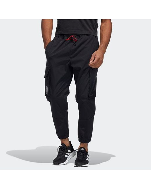 Adidas Black Limited Side Pocket Lacing Bundle Feet Sports Pants/Trousers/Joggers for men