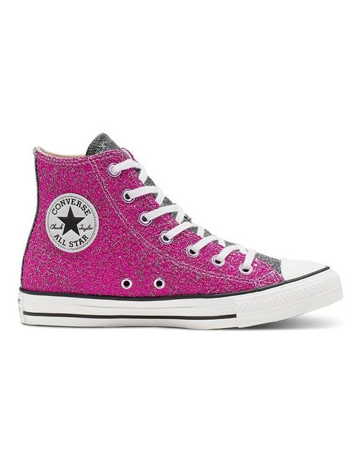 Converse Galaxy Dust Chuck Taylor All Star High Top Red Silver in Purple |  Lyst