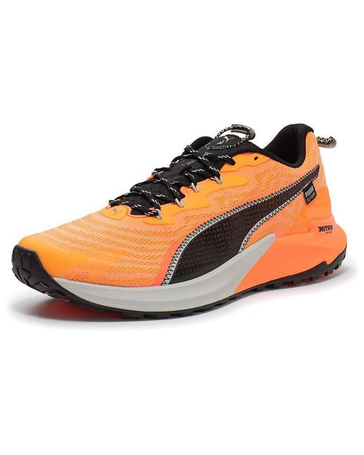 PUMA Orange Fast-Trac Nitro 2 'Neon Sun Clementine' for men