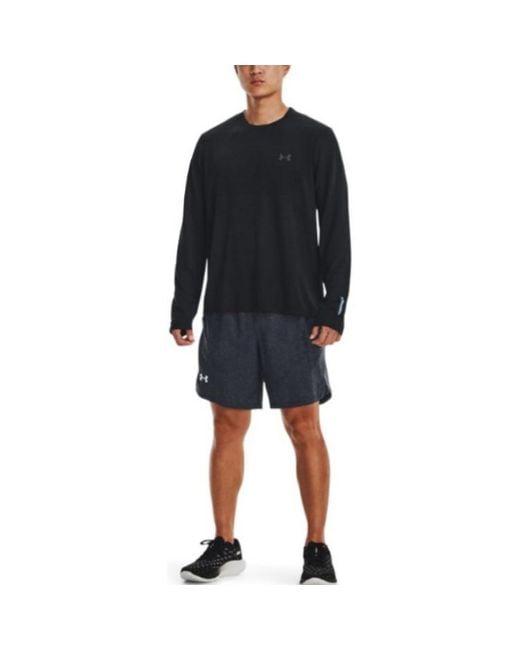 Under Armour Blue Seamless Stride Long Sleeve for men