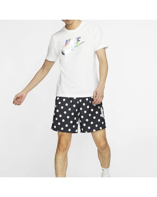 Nike White Sportswear Athleisure Casual Sports Short Sleeve for men