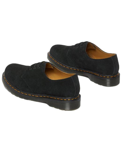Dr. Martens Black (Wmns) 1461 Suede Oxford Shoes