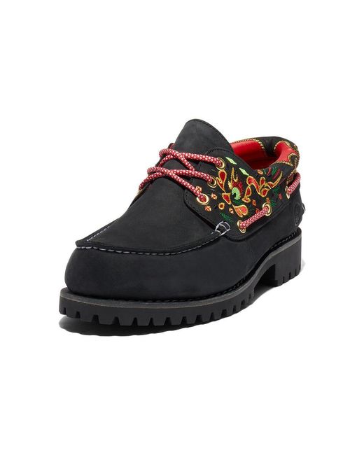 Timberland Black 3-Holes Boot Shoes X Clot for men