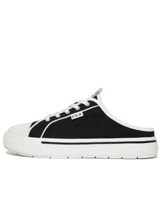 Fila Black Low Top One Pedal Skate Shoes Korean Version