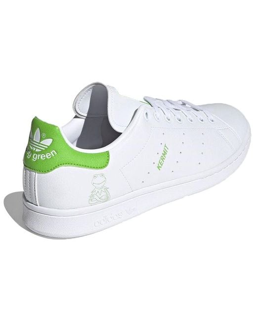 Adidas White The Muppets X Stan Smith 'Kermit The Frog' for men
